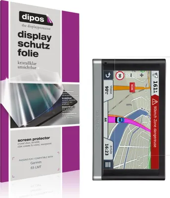 Produktbild von 2x Schutzfolie für Garmin 65 LMT klar Displayschutzfolie Folie Display Schutz dipos