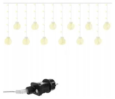 Image de Rideau lumineux 108LED - blanc chaud 31V KŚ11346