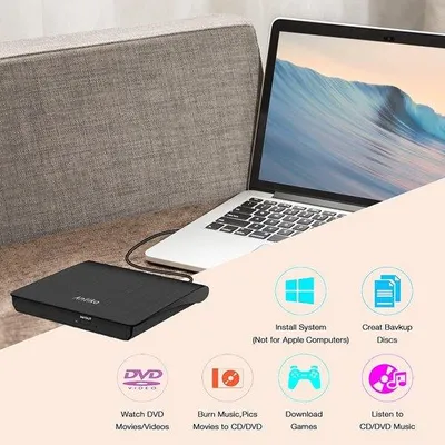 Obrázek produktu pro Externí vypalovačka DVD s rozhraním USB 3.0 v modrém provedení