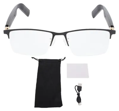 Image de Lunettes intelligentes AI Translator Microphone et haut-parleur intégrés Plus de 100 langues Traduction Bluetooth en temps réel pour les appels en voyage et la musique