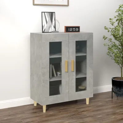 Obrázek produktu pro vidaXL Příborník betonový šedý 69,5x34x90 cm odvozený výrobek ze dřeva