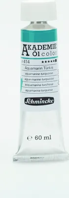 Produktbild von Schmincke 60ml AKADEMIE Öl color Aquamarin Tuerkis Öl 41 414 011