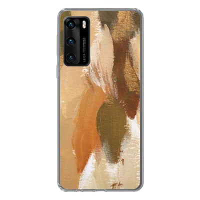 Obrázok produktu pre Kryt mobilného telefónu pre Huawei P40 Farba - oranžová - zelená Silikónové mäkké puzdro