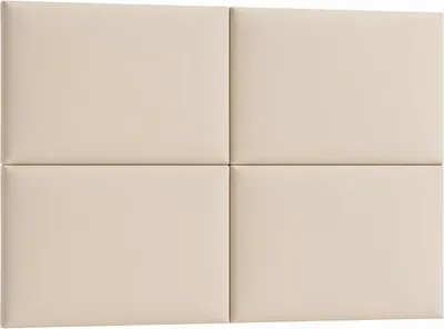 Produktbild von Komvortowy | Polsterpaneel | Wandkissen Velours Weiß 30x50 cm | Wandpolster | Bettkopfteil | Wandpaneel
