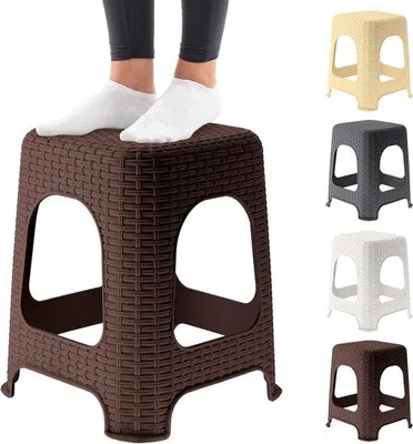 Obrázok produktu pre Plastový schodík do 120 kg, protišmykový, hnedý