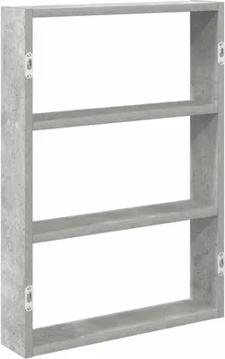 Obrázek produktu pro vidaXL Nástěnná police betonová šedá 43x9x60 cm materiál na bázi dřeva