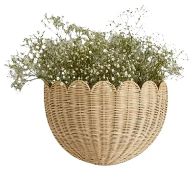 Immagine prodotto di Cesto da parete in vimini, ideale per decorazione e stoccaggio