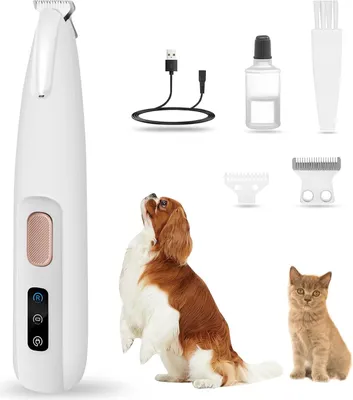 Produktbild von Trimmer für Hunde und Katzen – aufladbar über USB – mit LED-Licht – wasserdicht