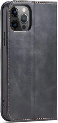 Zdjęcie produktu dla Magnet Fancy Case etui do iPhone 12 Pro Max pokrowiec portfel na karty kartę podstawka czarny