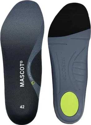 Produktbild von MASCOT® Einlegesohlen, geringe Fußgewölbestütze Einlegesohlen , schwarz, Größe 48  | Packung (1 Paar)