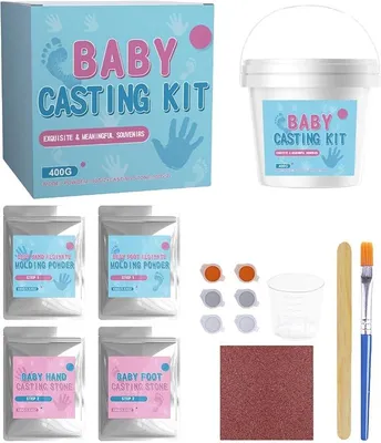 Imagen del producto de Silecomplaza: Polvo para moldes de manos, set para hacer huellas de manos para niños