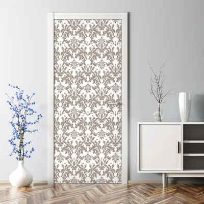 Produktbild von Dekorative Türposter Aufkleber Türsticker selbstklebend Klebefolie Barock floral gold 77 x 200 cm