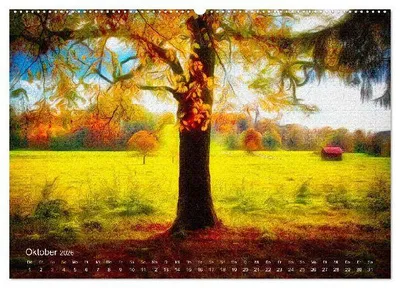 Produktbild von Das Schweigen der Bäume (hochwertiger Premium Wandkalender 2026 DIN A2 quer), Kunstdruck in Hochglanz
