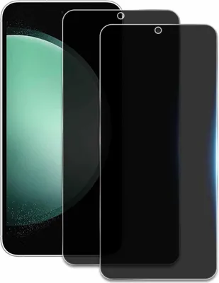 Zdjęcie produktu dla 2 sztuki S23 FE antyszpiegowski pancerny ochraniacz ekranu do Samsung Galaxy, twardość 9H, folia zapewniająca prywatność