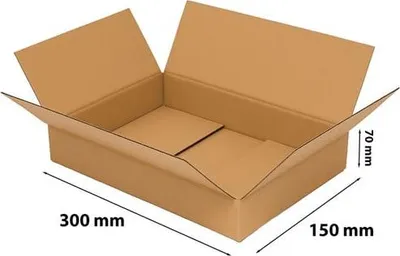 Image de Carton pliable Boîte en carton Carton 300 x 150 x 70 mm