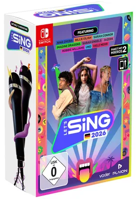 Produktbild von Lets Sing 2026 mit deutschen Hits [+ 2 Mics] (Switch)