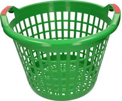 Image de KOTARBAU® Panier de jardin 25L Vert Plastique avec poignées souples pour le jardinage