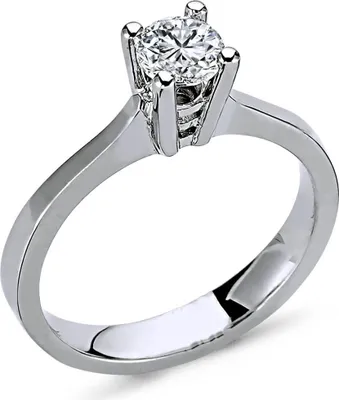 Produktbild von 0,46 Carat Diamant Solitär Ring Antragsring 14 Karat Weißgold