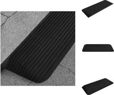 Obrázek produktu pro vidaXL Prahová rampa 110x41x5 cm guma - Dopravní značení