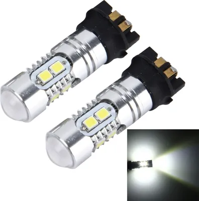 Produktbild von 2 PCs PW24W 5W 400 LM 6000K Auto Nebelscheinwerfer mit 10 SMD-2835 LEDs , DC 12V (Weißlicht)