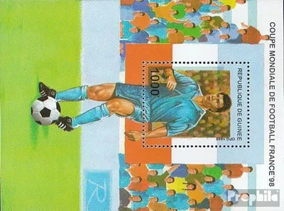 Produktbild von Briefmarken Guinea 1998 Mi Block528 (kompl.Ausg.) postfrisch Fußball-WM 1998 in Frankreich