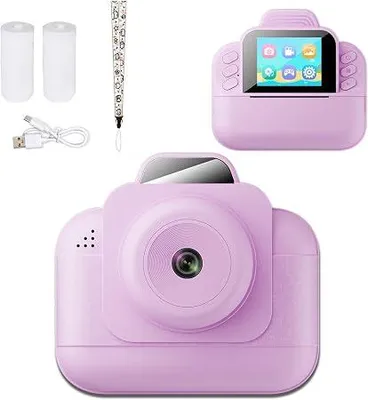 Zdjęcie produktu dla Aparat fotograficzny dla dzieci z funkcją natychmiastowego drukowania - rozdzielczość 1080p, wyświetlacz 2,4 cala - cyfrowy aparat dla dzieci do zdjęć