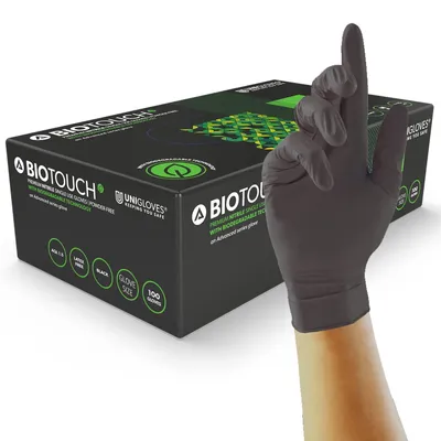 Obrázek produktu pro UNIGLOVES BioTouch – jednorázové nitrilové rukavice, biologicky rozložitelné (GM0095)