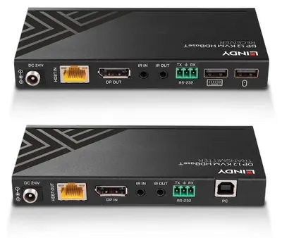 Produktbild von LINDY 150m Cat.6 Displayport &USB KVM HDBaseT Ext IR/RS232