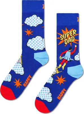 Image de Chaussettes Happy Socks pour hommes - Father's Day, coffret cadeau, mélange de couleurs Flying Super Dad 41-46