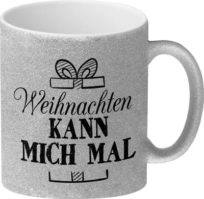 Produktbild von Weihnachten kann mich mal Glitzer-Glitzer-Kaffeebecher