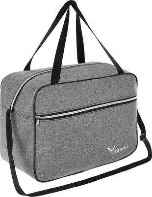 Obrázek produktu pro Cestovní taška Granori na příruční zavazadlo, rozměry 40 x 20 x 25 cm, ideální jako malé palubní zavazadlo pro lety např. s Ryanair, šedá