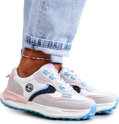 Produktbild von Damen Sport Turnschuhe Big Star KK274097 Weiß und Rosa 40