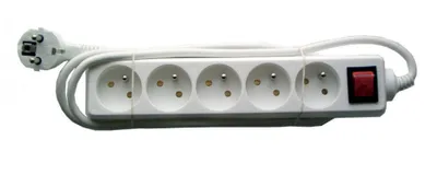 Obrázek produktu pro URZ3032-1,5 Prodlužovací kabel 5 zásuvek s vypínačem, 1,5 m