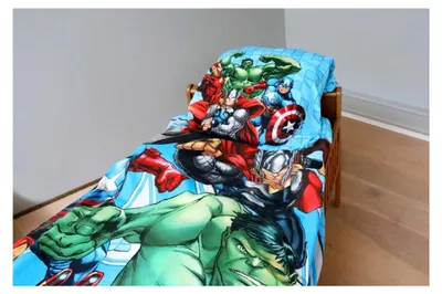 Produktbild von Avengers Wendebettwäsche 80 x 80 cm + 135 x 200 cm aus 100% Baumwolle