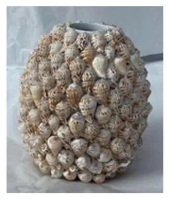 Produktbild von Light & Living - Vase SHELL - Braun - 20.5x20.5x21.5 cm