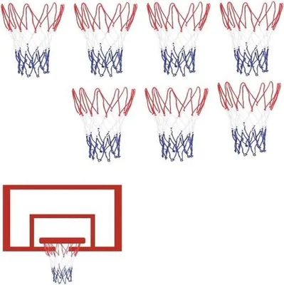 Produktbild von Klein Basketballnetz-Set, Innen/Außen, 8-teilig, für Schulhöfe