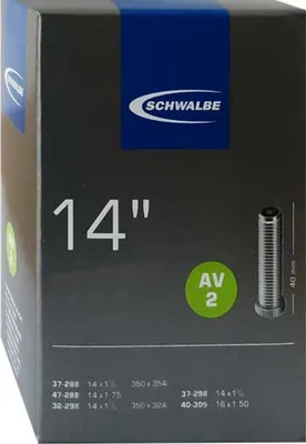 Image de Chambre à air Schwalbe AV 2C 14' 28/40-254 IB AGV 40mm, noir