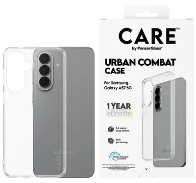 Productafbeelding van CARE by PanzerGlass Urban Combat Case voor de Samsung Galaxy A57 (5G) - Transparant