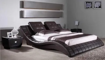 Obrázok produktu pre Manželská posteľ s čalúnením, moderný dizajn, veľkosť XXL, model S-9198