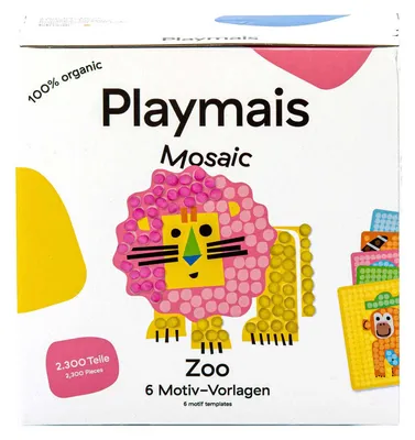 Produktbild von PlayMais Mosaic Zoo, Bastelset für Kinder, 3 Jahr(e), Mehrfarbig, 2300 Stück(e)