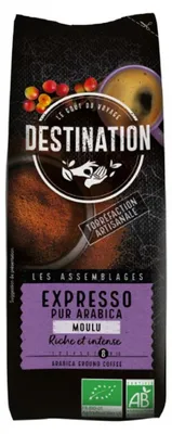 KAWA MIELONA ARABICA 100 % EXPRESSO BIO 250 g - DESTINATION