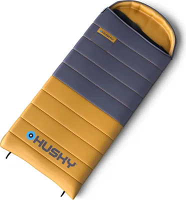 A sleeping bag is shown lying on a white background.