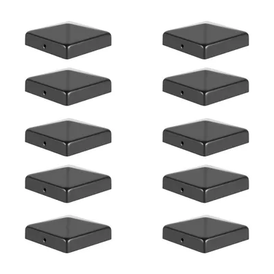 Produktbild von Pfostenkappe 10x Pyramide Abdeckkappe für Pfosten 91x91mm Schwarz