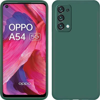 Produktbild von OPPO A54 5G Hülle, Flüssig Silikon Weich Gummi Schutzhülle für OPPO A54 5G Nachtgrün