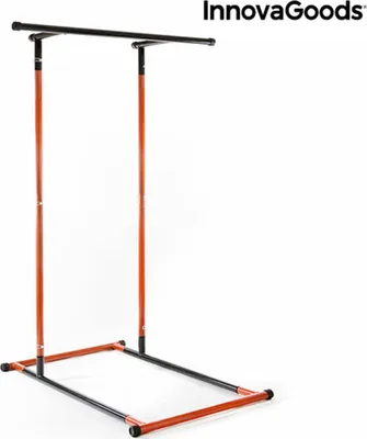Produktbild von InnovaGoods - Klimmzug- und Fitnessstation, Allround-Training zuhause, Stärkung der Körpermuskulatur, Einstellbare Höhe 114-191 cm, Schwarz
