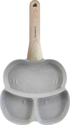 Produktbild von 3-in-1 Marmorpfanne für Eier, Pfannkuchen und Crêpes, 18 cm, GRAU, KLAUSBERG KB-7824