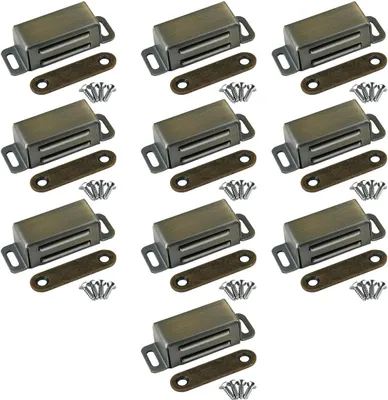 Produktbild von Schubladen- & Schranksicherung Magnetverschlüsse Türmagnete für Schranktüren, starke 8 kg Magnetschlösser aus Edelstahl, Schubladenmagnet, Türs