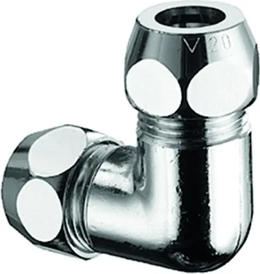 Produktbild von SCHELL Winkel-Doppel-Verschraubung 3/8AGx3/8AG, d:8, chrom