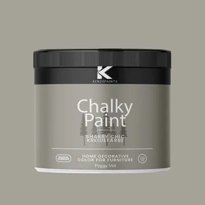 Produktbild von Kenzopaints Chalky Paint Kreidefarbe Möbelfarbe Möbellack 250ml - Foggy Veil