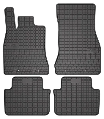 Produktbild von Gummi-Fußmatten für Jaguar XF I 2007-2015 – 4-tlg, Schwarz, passgenau